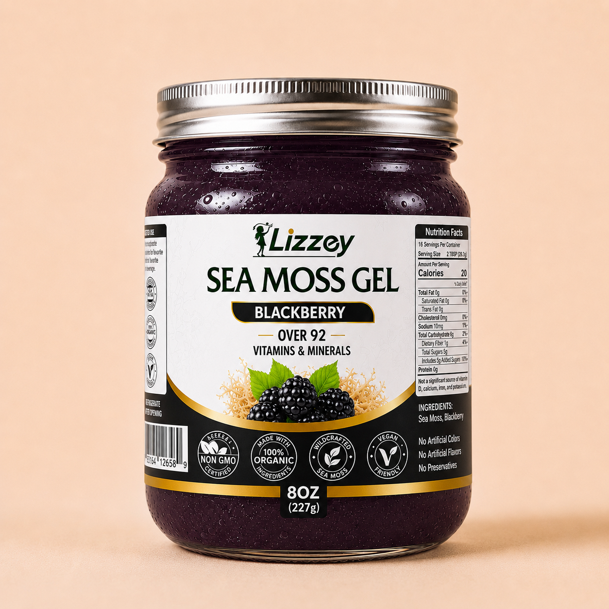 Organic Sea Moss Gel — Blackberry