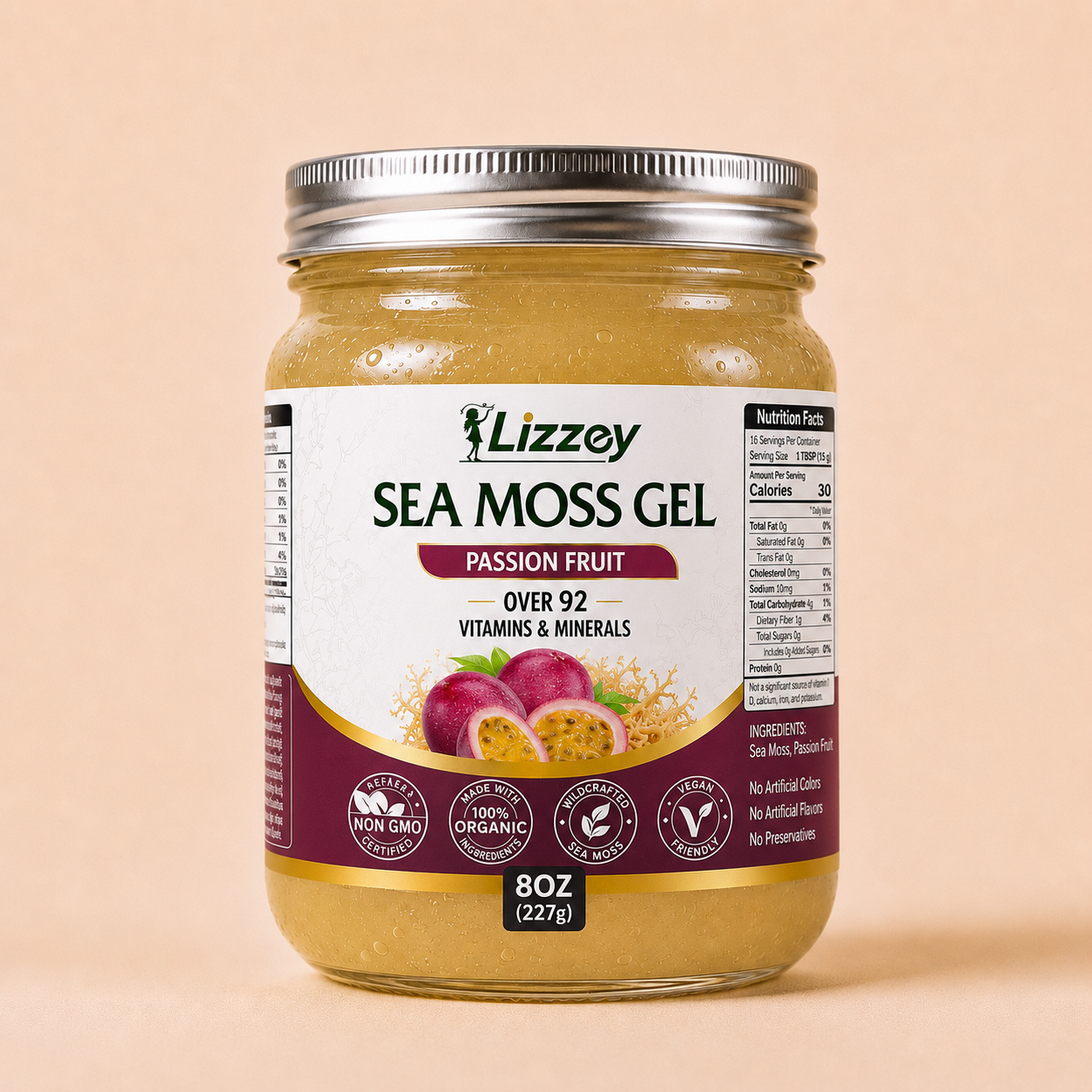 Organic Sea Moss Gel — Passion Fruit