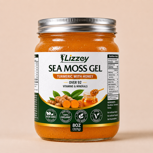 Organic Sea Moss Gel — Turmeric with Honey