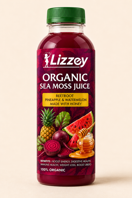 Organic Sea Moss Juice — Beetroot, Pineapple & Watermelon with Honey