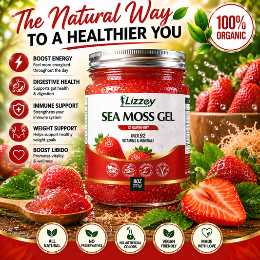 Organic Sea Moss Gel — Strawberry